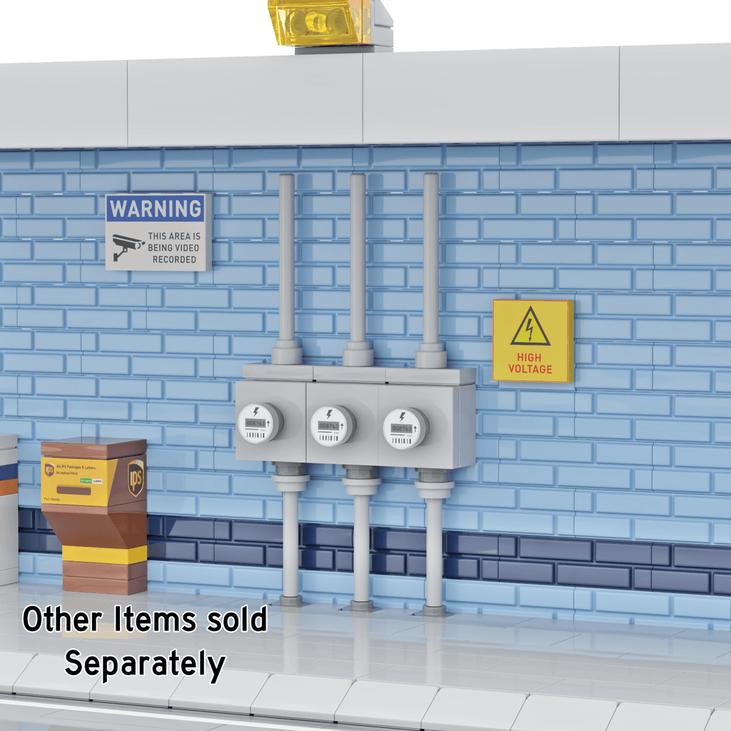 Electrical Meter Custom Building Set – Minifig Scale LEGO Kit by StudBee