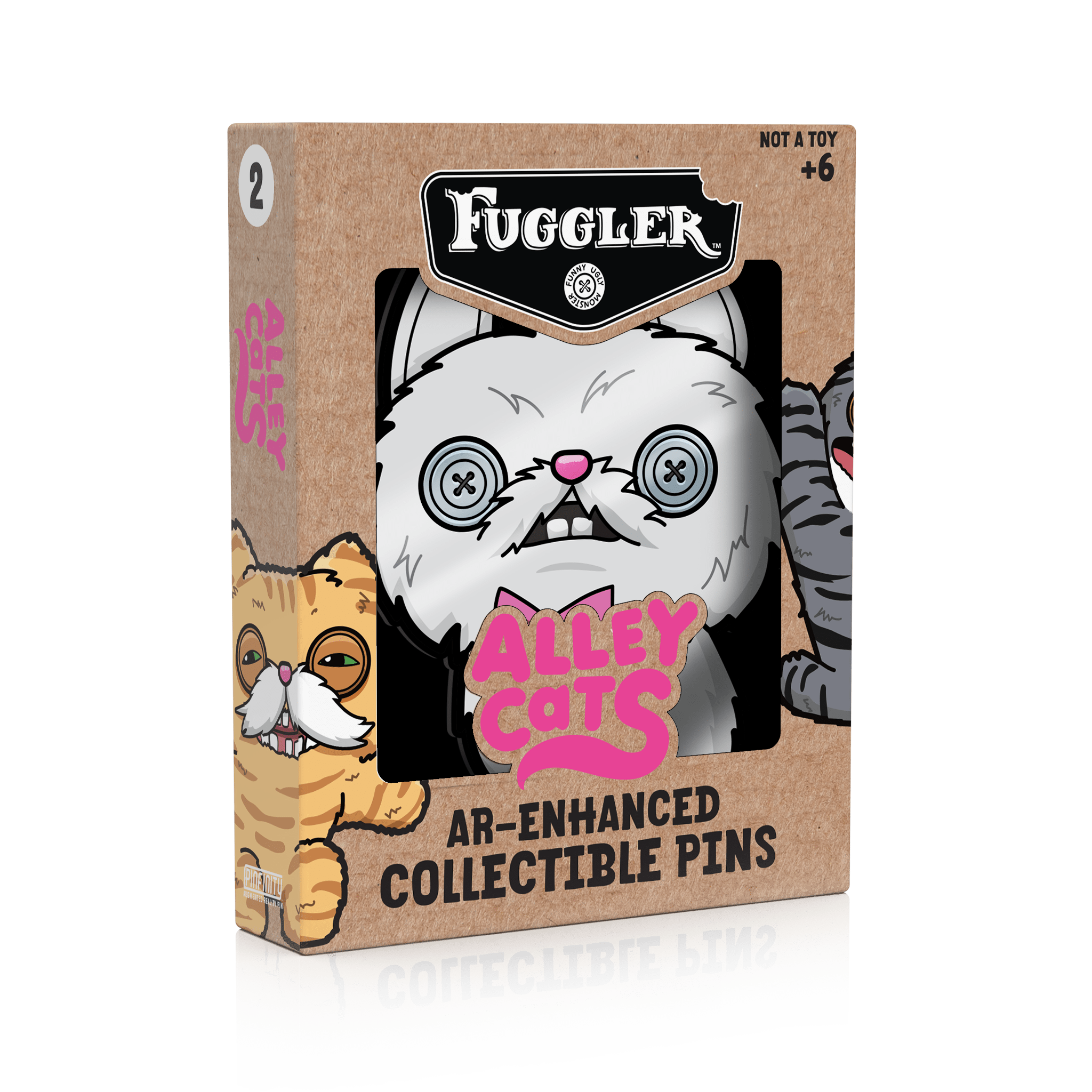 Fuggler - Alley Cats Cheezee (Cream) AR Pin