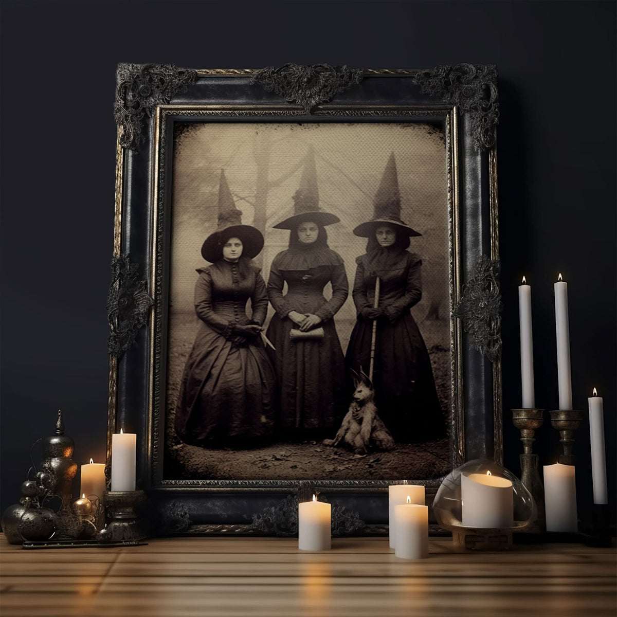 Spooky Witches Art Print,