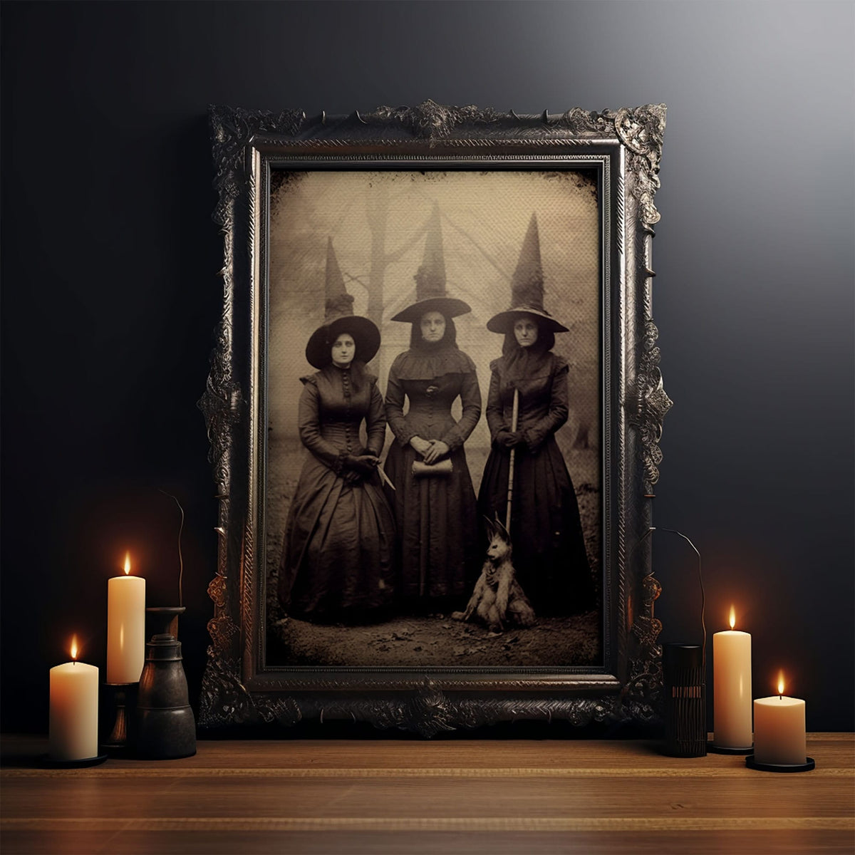 Spooky Witches Art Print,