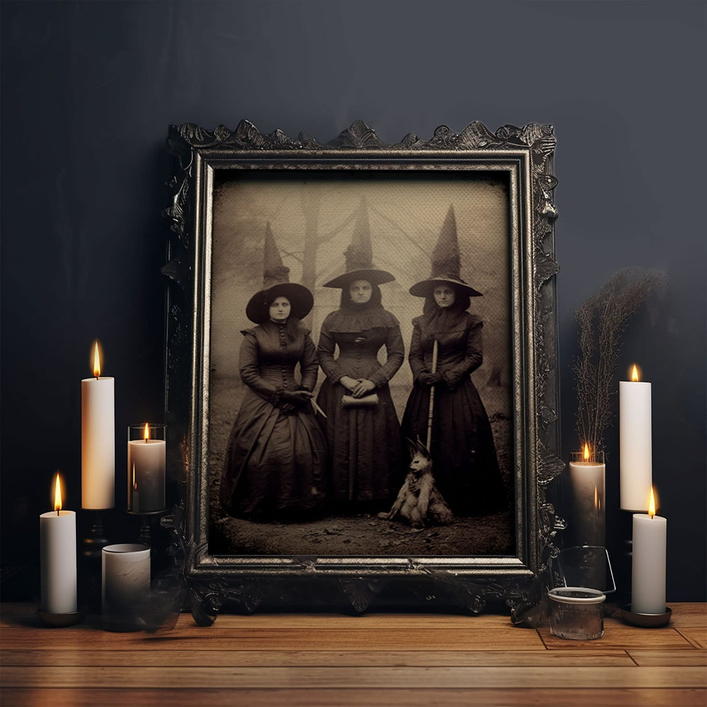 Spooky Witches Art Print,
