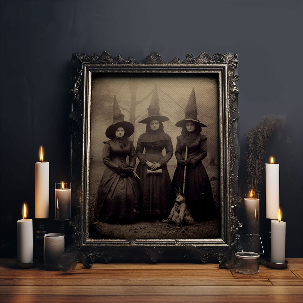Spooky Witches Art Print,