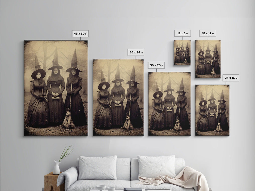 Spooky Witches Art Print,