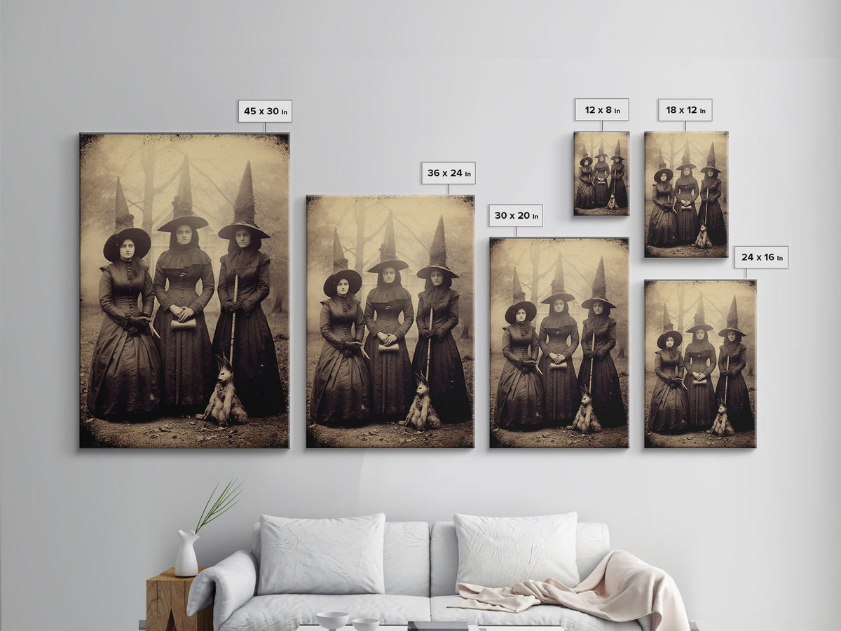 Spooky Witches Art Print,