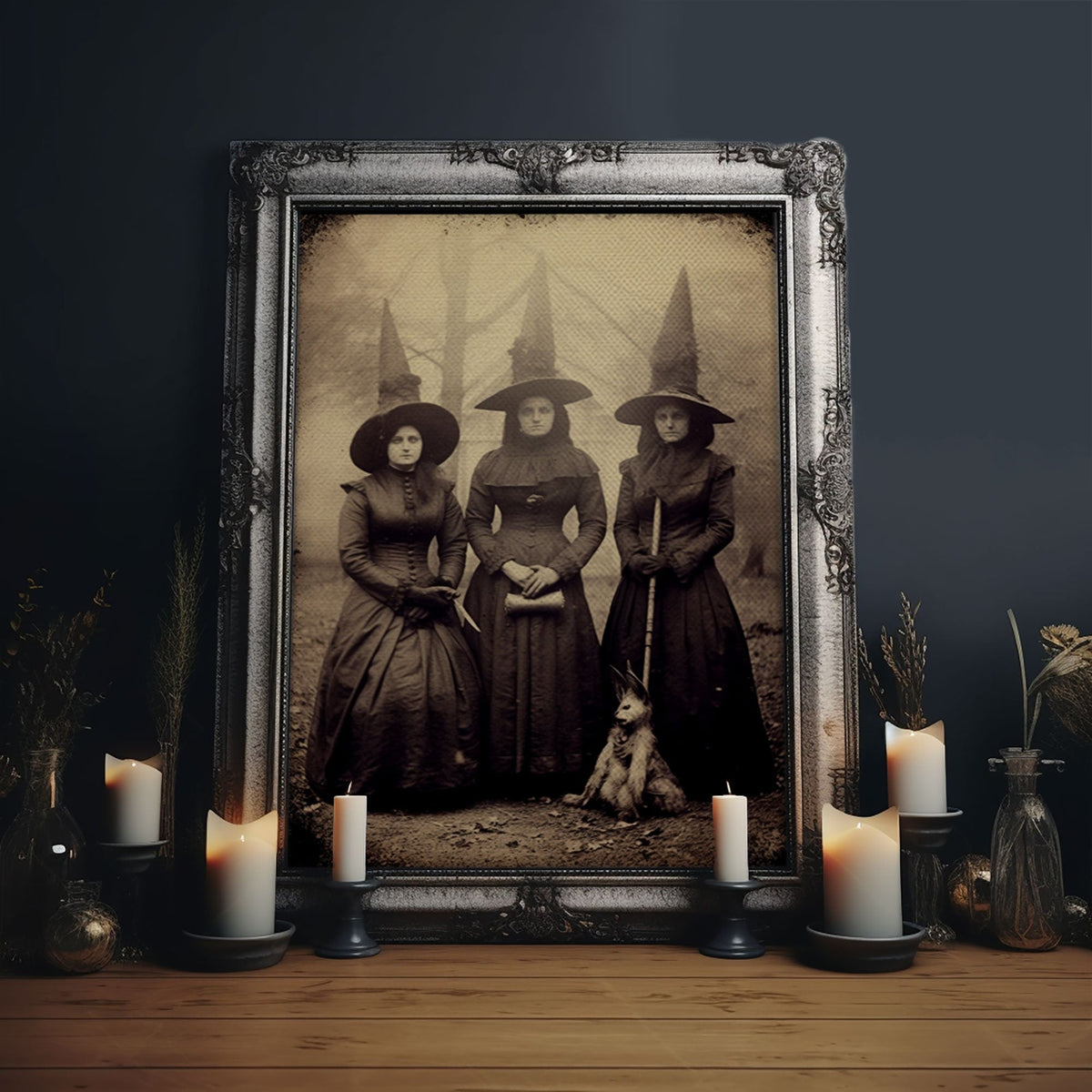 Spooky Witches Art Print,