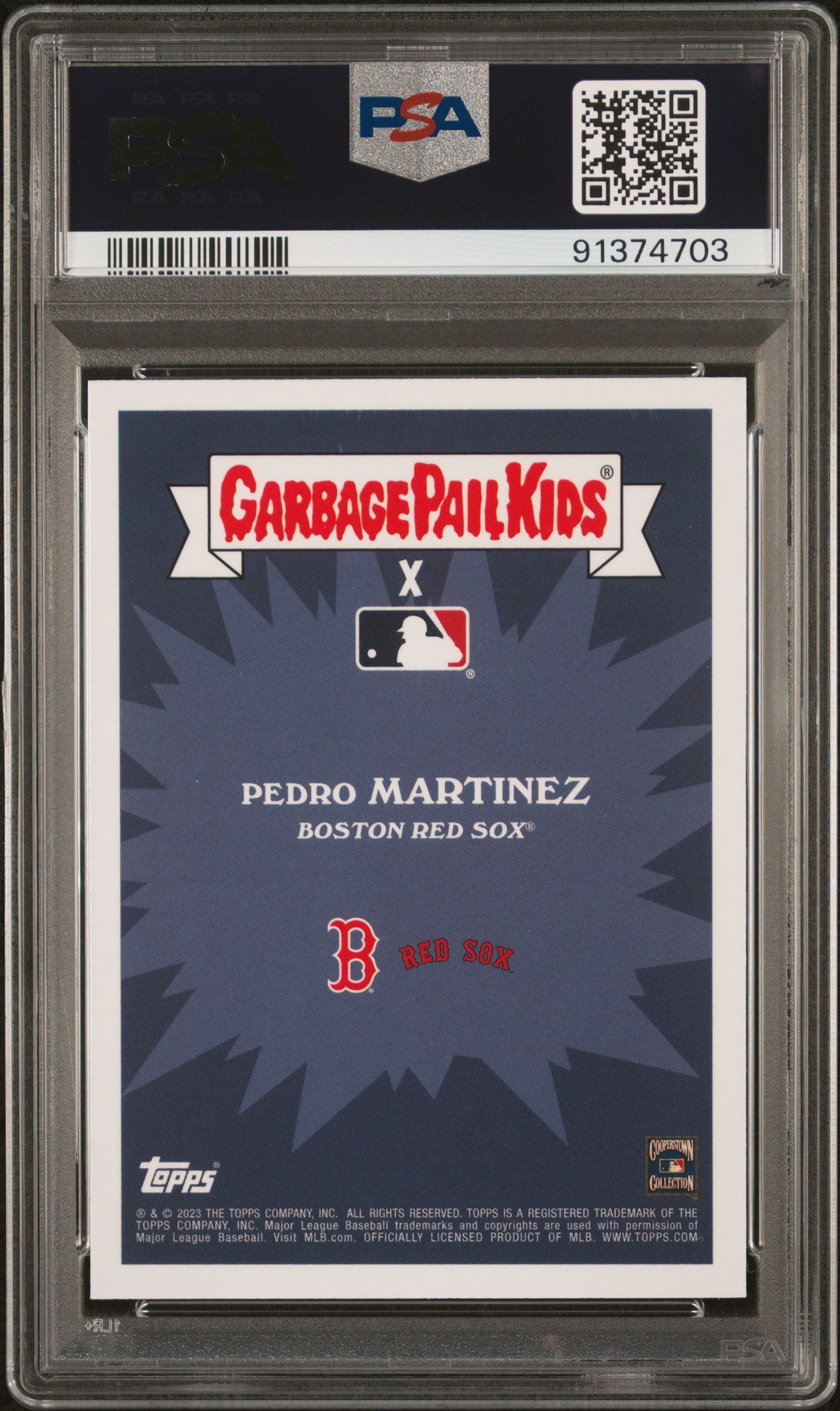Graded 2023 Topps Garbage Pail Kids Pedro Martinez #8A Pulverized Pedro Baseball Card PSA 10 Gem Mint