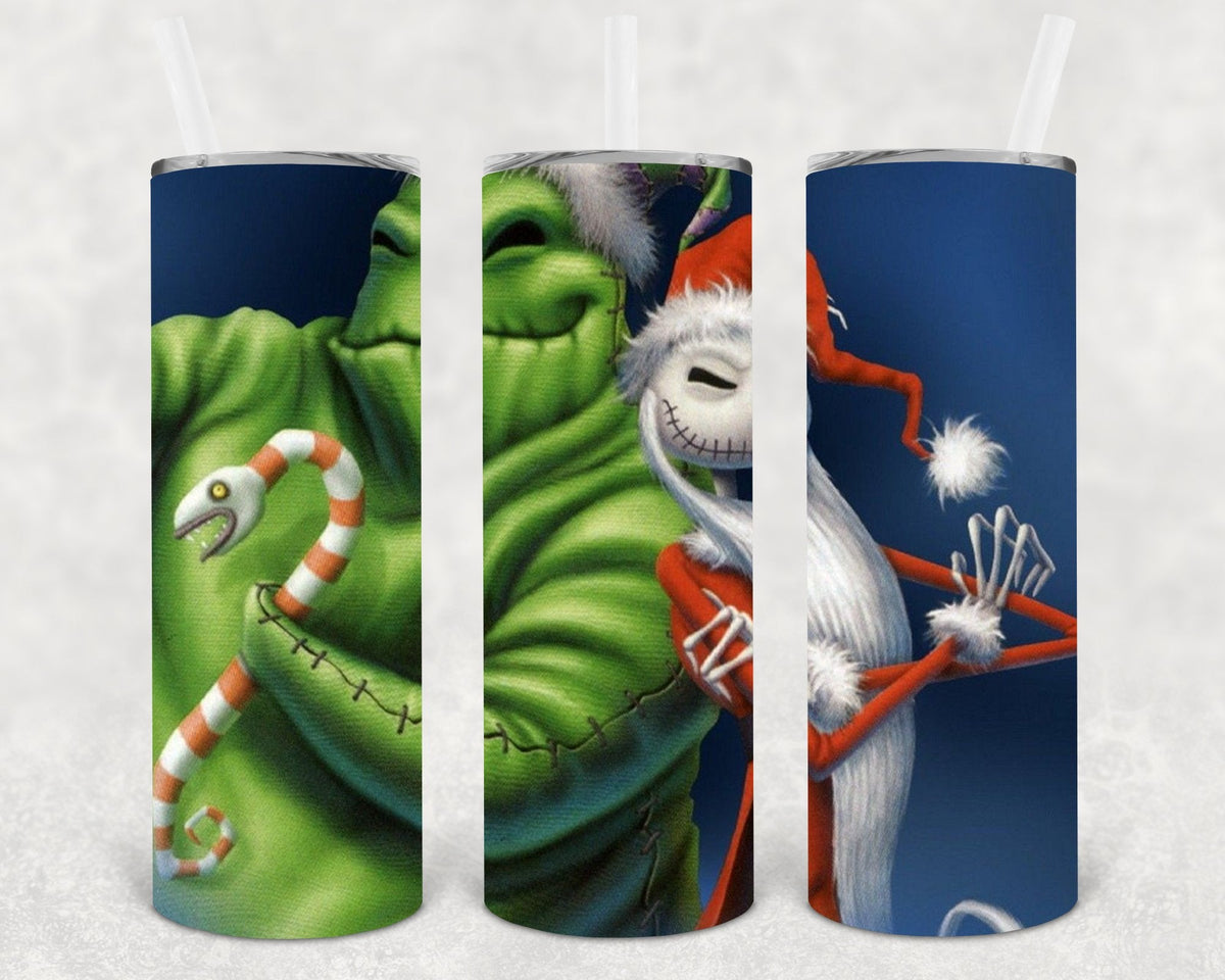 Jack Skellington Christmas 20 oz Skinny Tumbler – Insulated