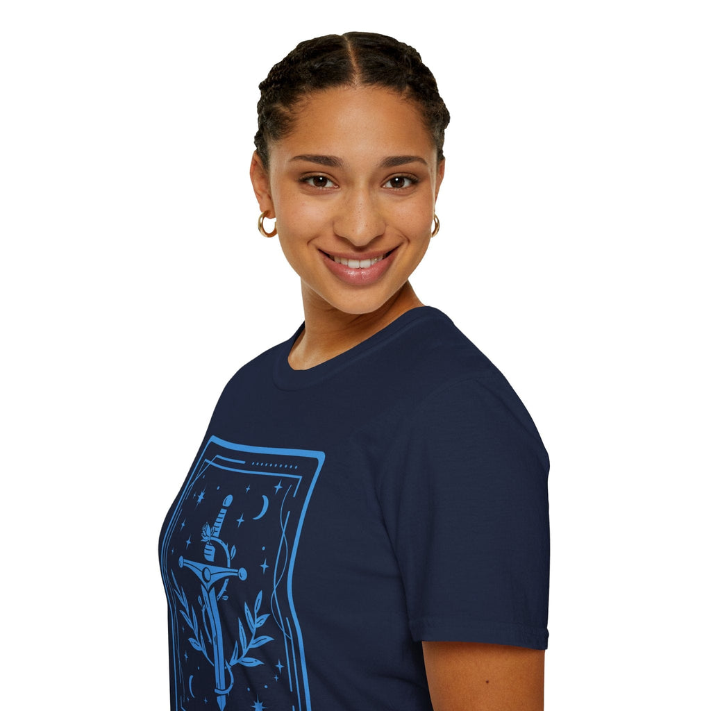 The Fighter Tarot Card T-Shirt – RPG Warrior Tee (Sunburst RPG)