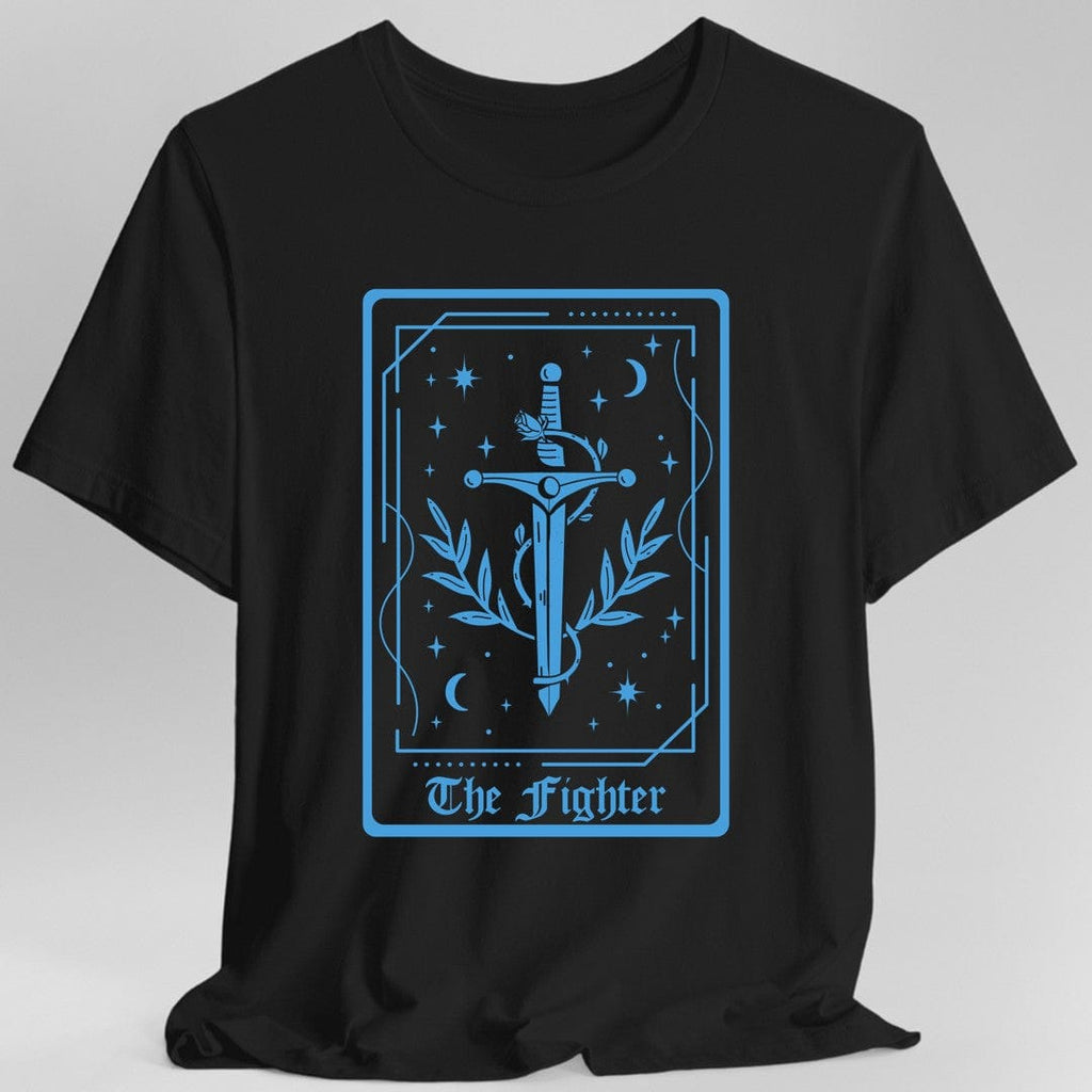 The Fighter Tarot Card T-Shirt – RPG Warrior Tee (Sunburst RPG)