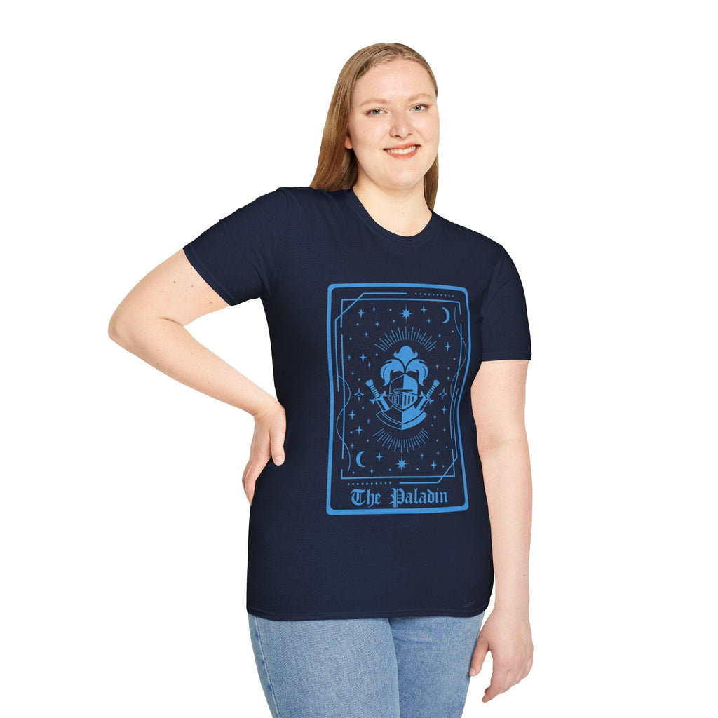 The Paladin Tarot Card T-Shirt – RPG Holy Warrior Tee (Sunburst RPG)