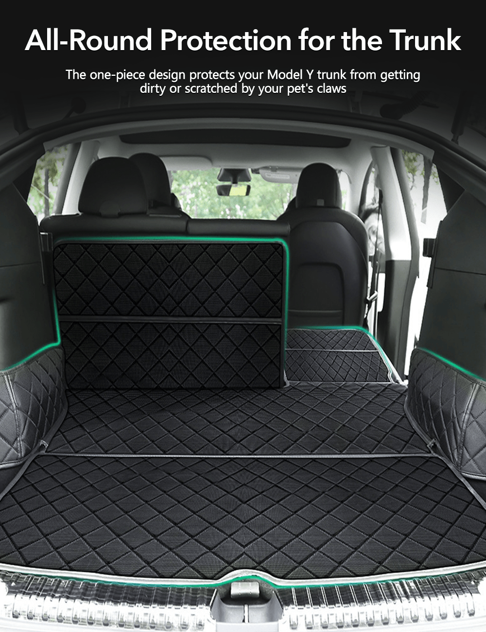 Trunk Mat Waterproof Car Dog Cover for Model Y | TESERY